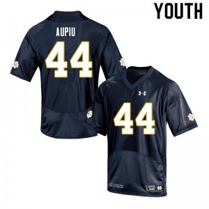Notre Dame Fighting Irish Youth Devin Aupiu #44 Navy Under Armour Authentic Stitched College NCAA Football Jersey THR2599NQ